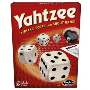 YAHTZEE Classic Board Game for Kids and Family with Shaker and Dice